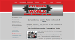 Desktop Screenshot of fitness-world-wellen.de